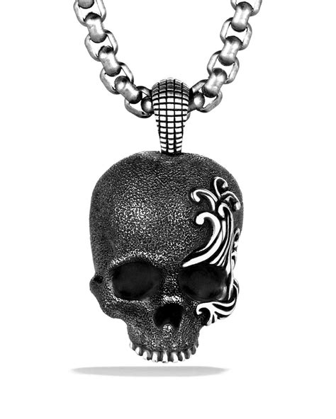 Skull talisman on a chain by David Yurman